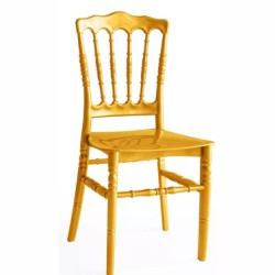 Paris- Plastik Naployon Gold Sandalye