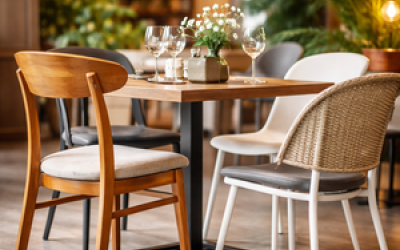 Restoran Sandalyeleri: Ahşap, Metal ve Plastik Seçenekler