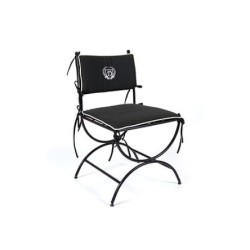 Wooden Arm Metal Cushioned Outdoor Metal Chair  mtd8345 Wooden Arm Metal Cushioned Outdoor Metal Chair  mtd8345