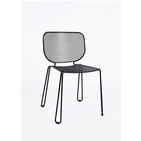 Black Wire Armless Metal Outdoor Metal Chair  mtd8357