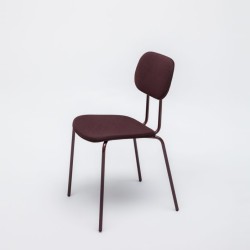 Claret Red Armless Metal Chair mts01 Claret Red Armless Metal Chair mts01