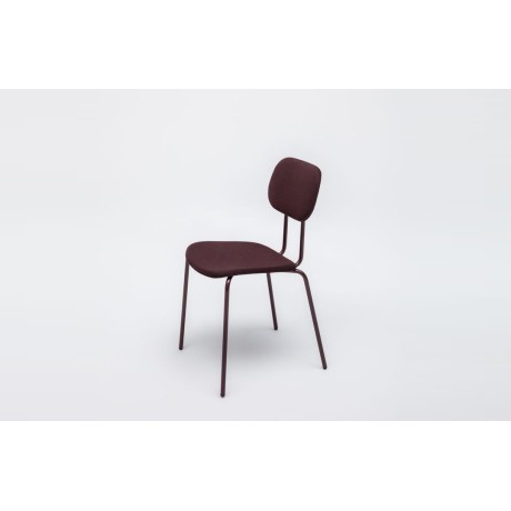 Bordo Renkli Kolsuz Metal Sandalye mts01