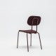 Bordo Renkli Kolsuz Metal Sandalye mts01