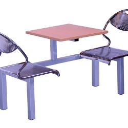 İki Koltuklu Metal Kafe Restoran Grup Oturma Bankları bmk6334