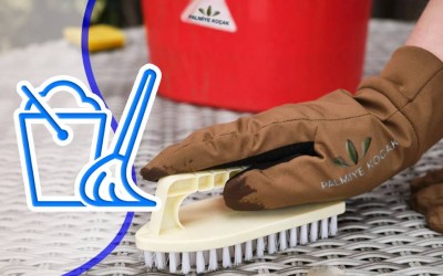 مراقبت از میز صندلی حصیری