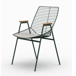 White Upholstered Wired Metal Chair with Arm mti7464 White Upholstered Wired Metal Chair with Arm mti7464
