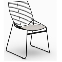 White Upholstered Wire Metal Chair mti7463 White Upholstered Wire Metal Chair mti7463