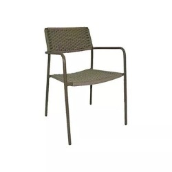 Hasır örmeli metal kaplamalı  dış mekan sandalye   mtd8208