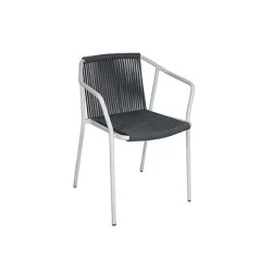 chaise en métal d'extérieur tressée en corde métalliquemtd8213