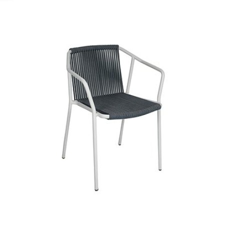плетеный металлический стул на открытом воздухе из металлической веревки mtd8213