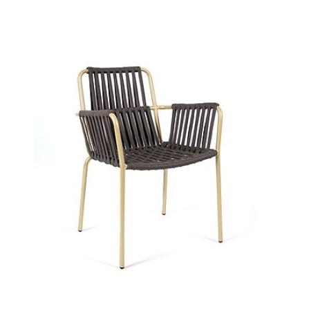 ip örgülü gold renk dış mekan metal sandalye mtd8223