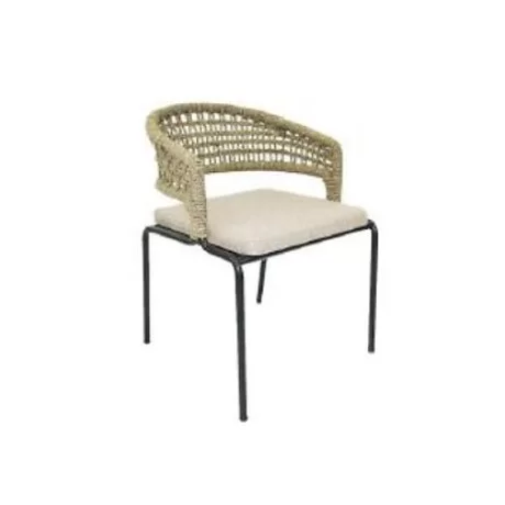صندلی فلزی در فضای باز شیک با بالشتک سخت  mtd8230