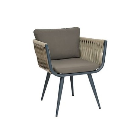 Wide cushioned aluminum outdoor chair  mtd8231