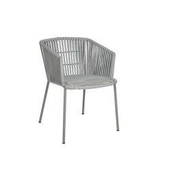 Въжен плетен метален стол на открито mtd8239