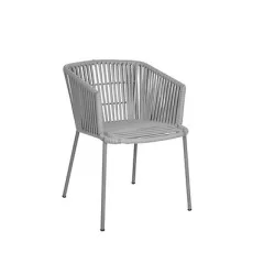 İp Örgülü Metal Dış Mekan Sandalye  mtd8239