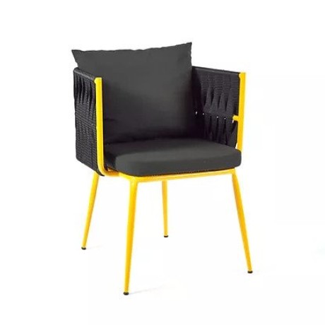 Qalın İplə Örgülü Açıq Metal Kreslo mtd8243 Qalın İplə Örgülü Açıq Metal Kreslo mtd8243