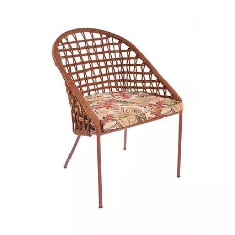 Straw Rope Braided Outdoor Metal Chair mtd8244