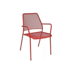 Qırmızı Mesh Açıq Metal Kreslo mtd8258