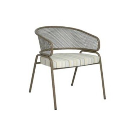 Fixed Cushion Mesh Outdoor Metal Chair mtd8268