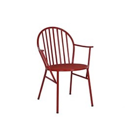 Red Metal Outdoor Chair mtd8270