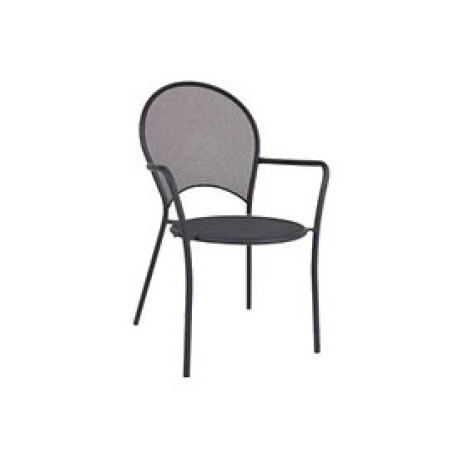 Oval Outdoor Metal Chair With Arms mtd8282