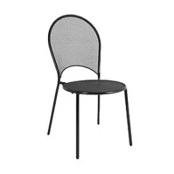 Black Armless Outdoor Metal Chairmtd8283