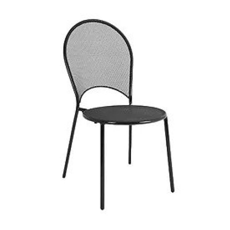 Black Armless Outdoor Metal Chairmtd8283