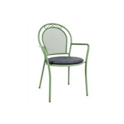 Green Metal Cushioned Outdoor Chair mtd8286 Green Metal Cushioned Outdoor Chair mtd8286