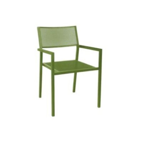 Yeşil Kollu Dış Mekan Metal Sandalye mtd8296