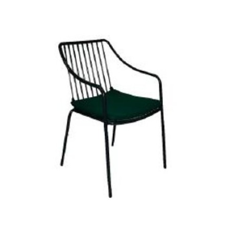 Black Metal Arm Outdoor Chairmtd8309