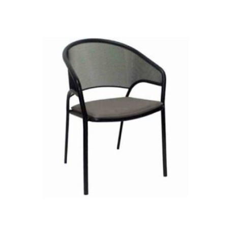 Siyah Metal Dış Mekan Sandalye mtd8314