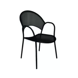 Chaise d'extérieur en métal à bras ovale mtd8320