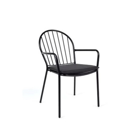 Siyah Dış Mekan Metal Sandalye mtd8321