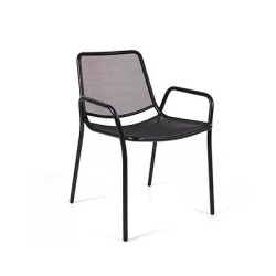 Half Arm Mesh Black Outdoor Metal Chair mtd8338 Half Arm Mesh Black Outdoor Metal Chair mtd8338