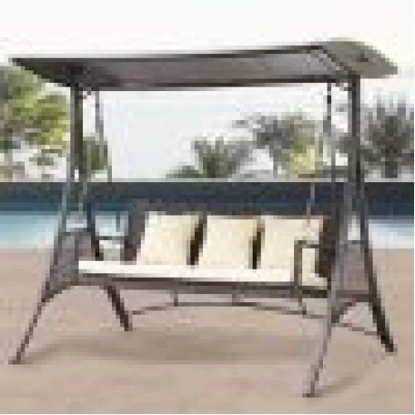 Bahçe Otel Üçlü Rattan Kahve Salıncağı Bahçe Otel Üçlü Rattan Kahve Salıncağı
