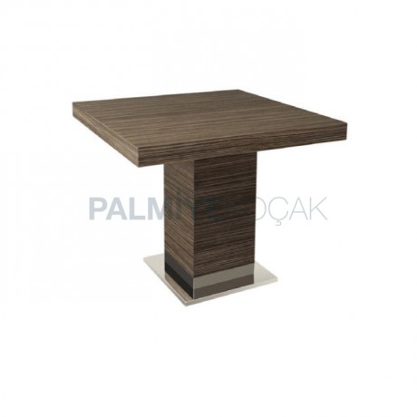 Mdf Lam Table Top Stainless Leg Restaurant Table
