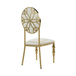 Chaise recouverte de chrome doré en acier inoxydable mps5949 Chaise recouverte de chrome doré en acier inoxydable mps5949