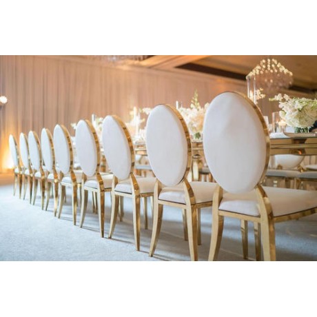 Metal Silver Luxury Wedding Chair mps5952