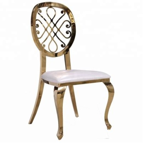 Patterned Armer Brass Plated Outdoor Stainless Chair pts 7003