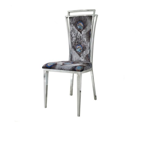 Brass Plated Outdoor Stainless Chair Grey Color pts7006