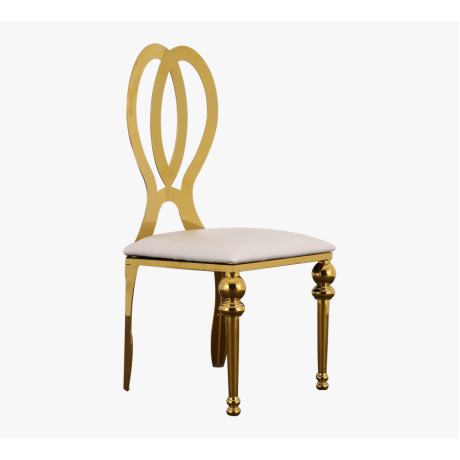 Sette Pirinç Kaplama Dış mekan Paslanmaz Altın Renkli Sandalye pts7000