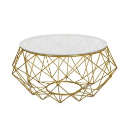 Tavolinë me tela të jashtme me qelq me motive të jashtme, të veshura me tunxh, këmbë të verdha prej ari të pandryshkshme prs9695 Tavolinë me tela të jashtme me qelq me motive të jashtme, të veshura me tunxh, këmbë të verdha prej ari të pandryshkshme prs9695