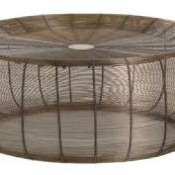 Tavolinë me tela të rrumbullakëta të jashtme, e veshur me tunxh, e pandryshkshme prs9694 Tavolinë me tela të rrumbullakëta të jashtme, e veshur me tunxh, e pandryshkshme prs9694