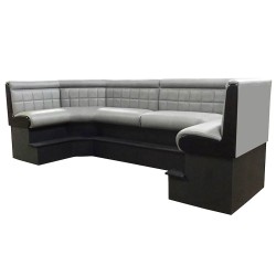 Gri Deri Döşemeli U Sedir sed406 Gri Deri Döşemeli U Sedir sed406