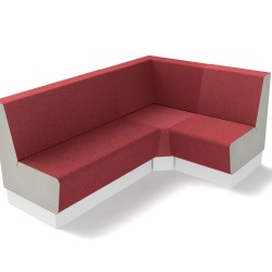 Kırmızı Kumaş Döşemeli Köşeli Loca Sediri sed409 Kırmızı Kumaş Döşemeli Köşeli Loca Sediri sed409