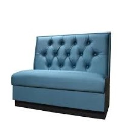 Mavi Deri Döşemeli Kapitoneli Kafe Sediri sed374 Mavi Deri Döşemeli Kapitoneli Kafe Sediri sed374