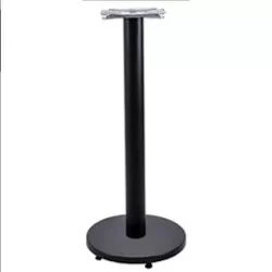 Circular Base Black Stainless Metal Casting Outdoor Metal Table Leg -s-8