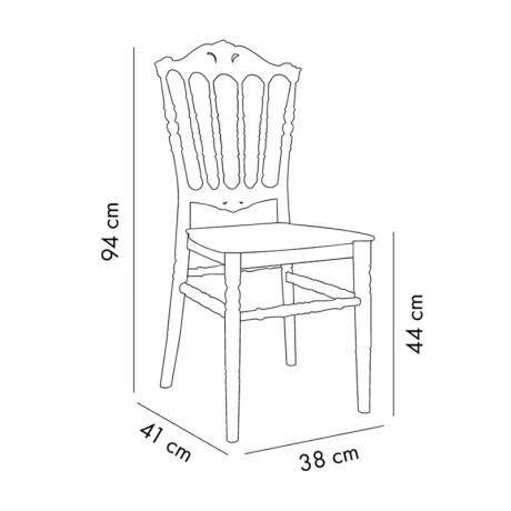 Polycarbonate Lightweight Stackable Transparent Stackable Chair