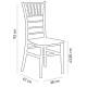 Organization Transparent Wedding Hall Chair