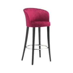 Chaise de bar incurvée à bras